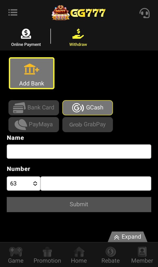 Step 3: Add withdrawal address information